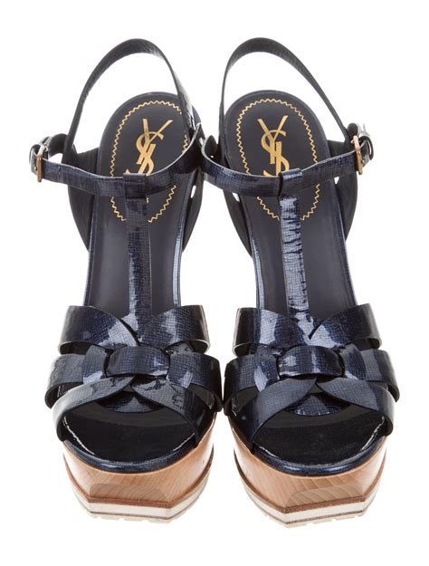 ysl tribute suede sandals|ysl tribute platform sandals.